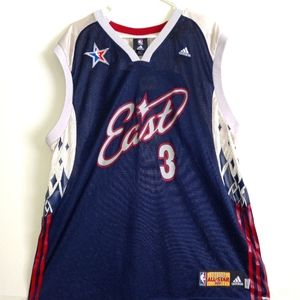 Authentic Rare Adidas NBA Las Vegas All Star 2007 Miami Heat Jersey, Blue,Size L